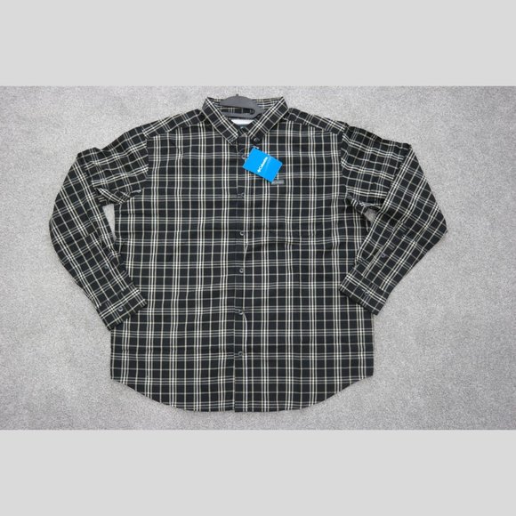 Columbia Men's Rapid Rivers II Long Sleeve Shirt XL Black Tartan Grid - Picture 6 of 6